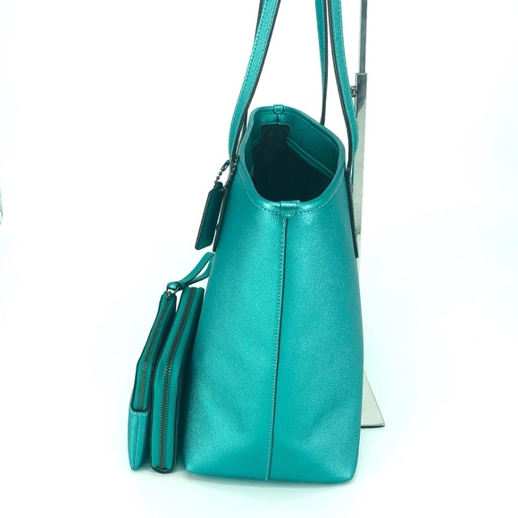 3PCS Coach City Zip Top Tote Wallet Wristlet Set - Picture 3 of 8